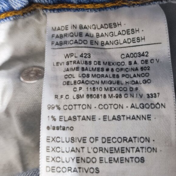 Signature by Levi Strauss jeans men's size W36/L30 denim blue Relaxed Straight - Picture 8 of 14